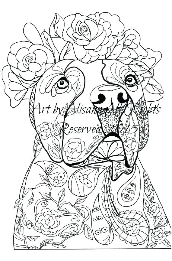 570x863 Dogs Coloring Pages New Dog Coloring Pages For Adults Online Love