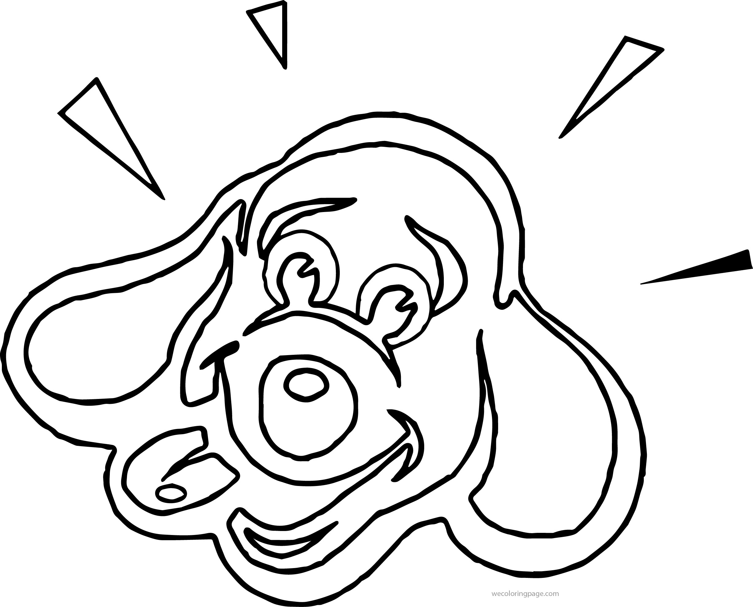 2455x1981 Dog Face Coloring Page