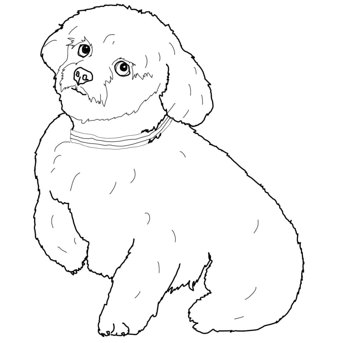 1160x1168 Dog Coloring Pages Free Printable Dog Coloring Pages