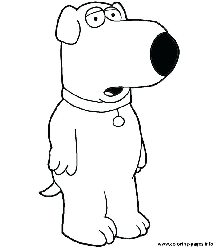709x808 Family Guy Coloring Pages Dog Family Guy Coloring Pages Free