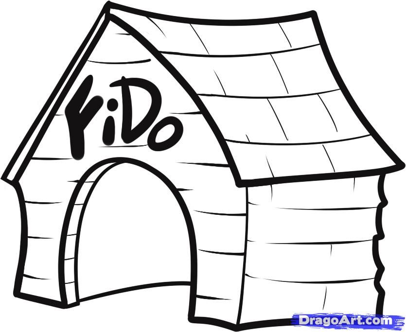 835x683 Dog House Coloring Page Az Coloring Pages Coloring Page Of Dog