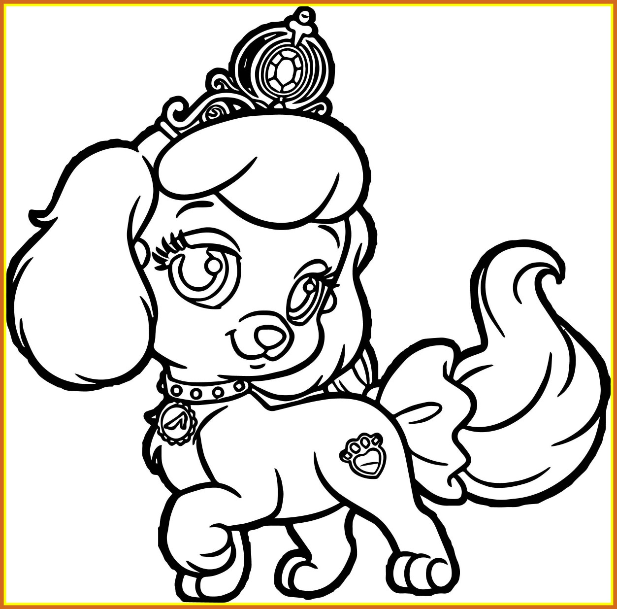 1253x1236 Dog Paw Coloring Page