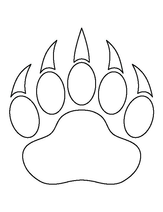 550x712 Plus See Best Images Of Dog Paw Print Template Printable Free