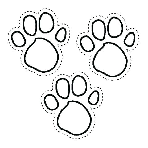 480x480 Stunning Paw Print Coloring Page Paw Print Coloring Pages Stunning