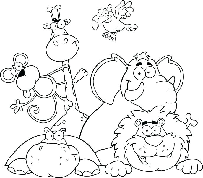 687x602 Paw Print Coloring Pages Animal Printable Coloring Pages Jungle