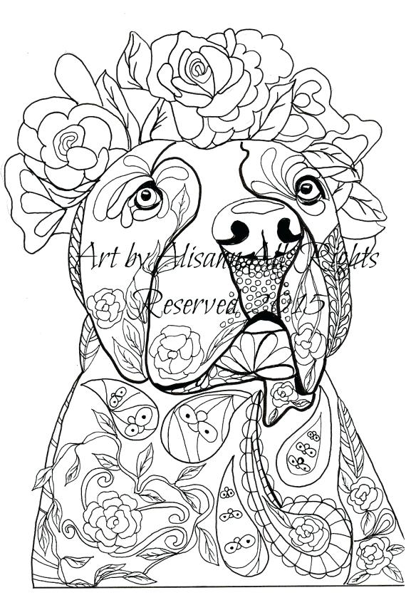 570x863 Coloring Pages Of Dogs Simple Dog Sled Coloring Pages Coloring