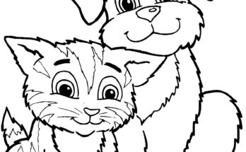 348x215 Cute Simple Coloring Page Dog Cute Simple Coloring Page Dog