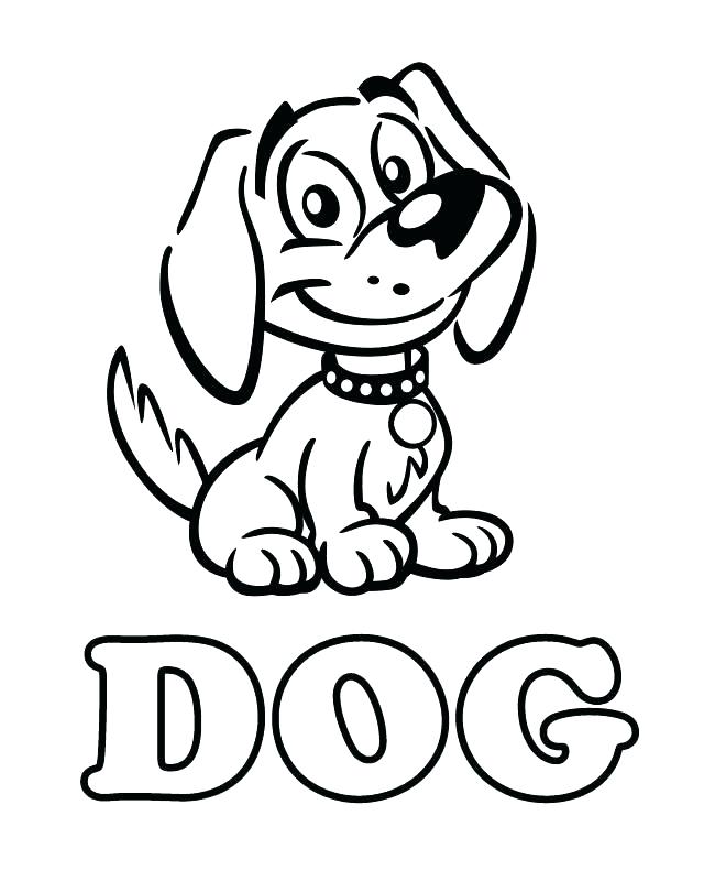 640x800 Coloring Page Of Dog