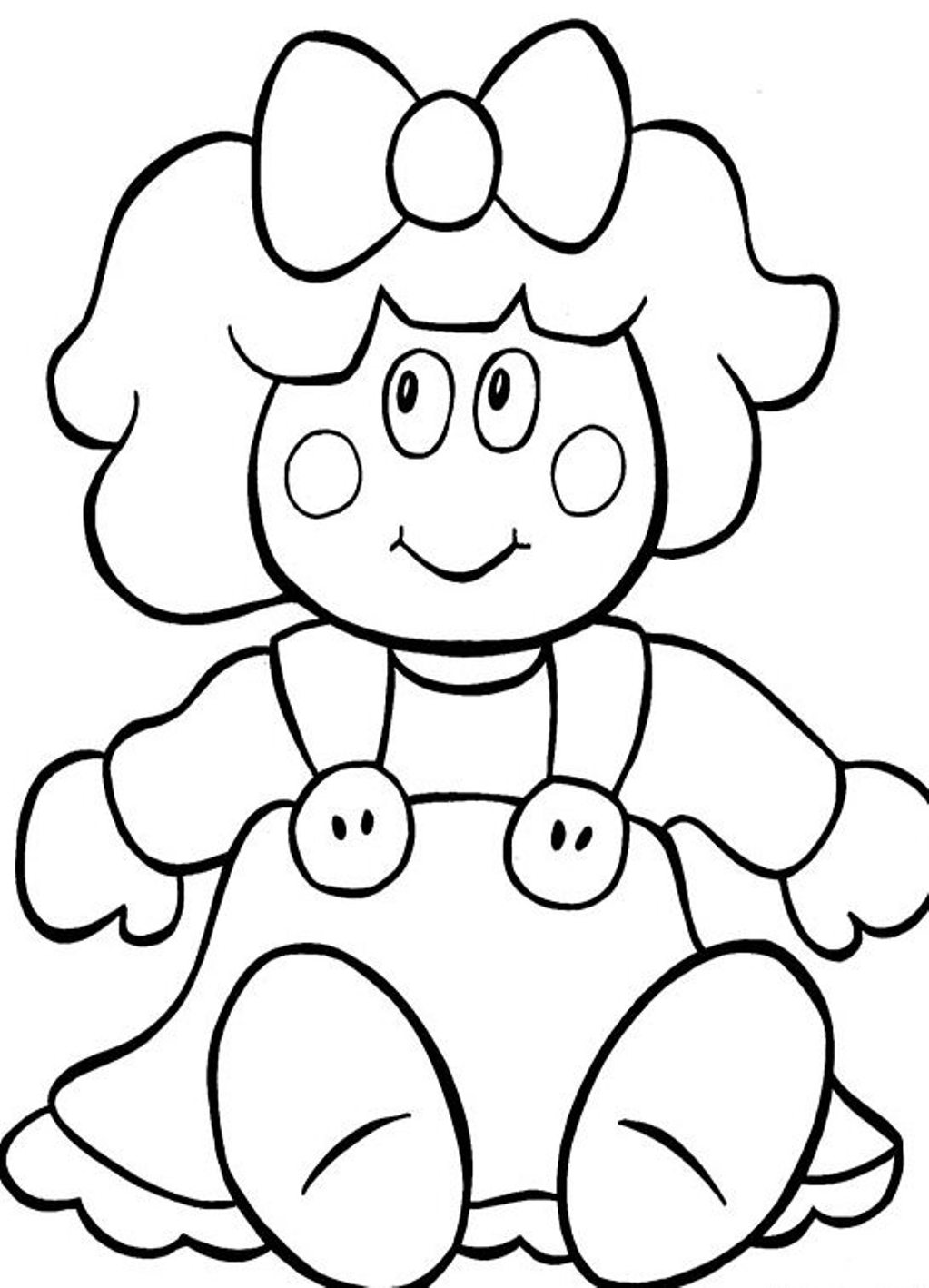 1023x1418 Doll Coloring Pages To Download And Print For Free Throughout