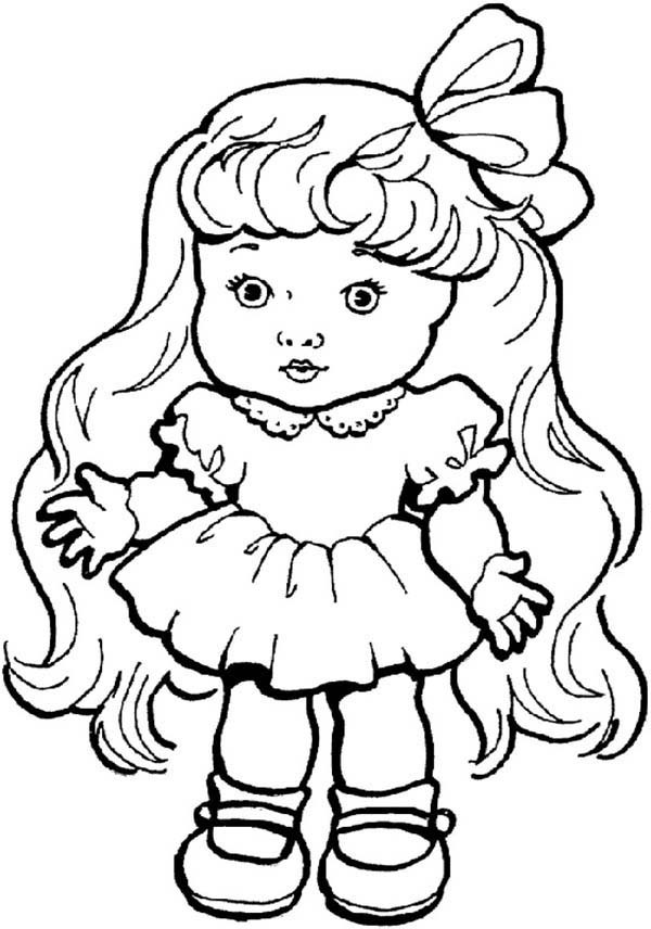 600x856 Beautiful Doll Toys Coloring Pages Best Place To Color