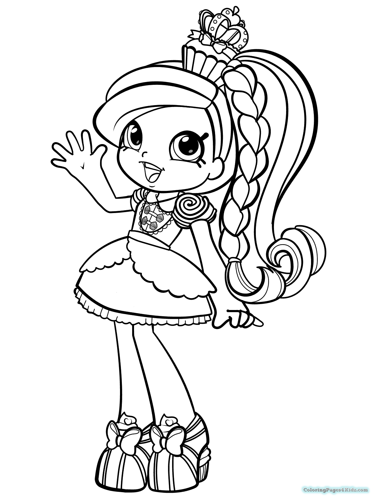 1200x1600 Limited Shopkins Dolls Coloring Pages Rainbow Kate Printable