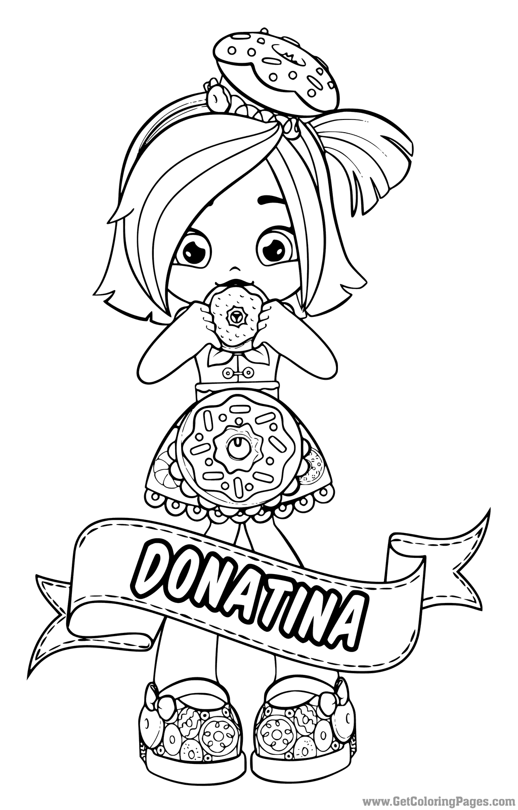 1024x1600 Shopkins Dolls Coloring Pages