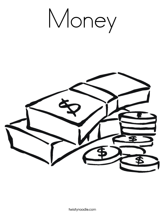 685x886 Money Coloring Pages