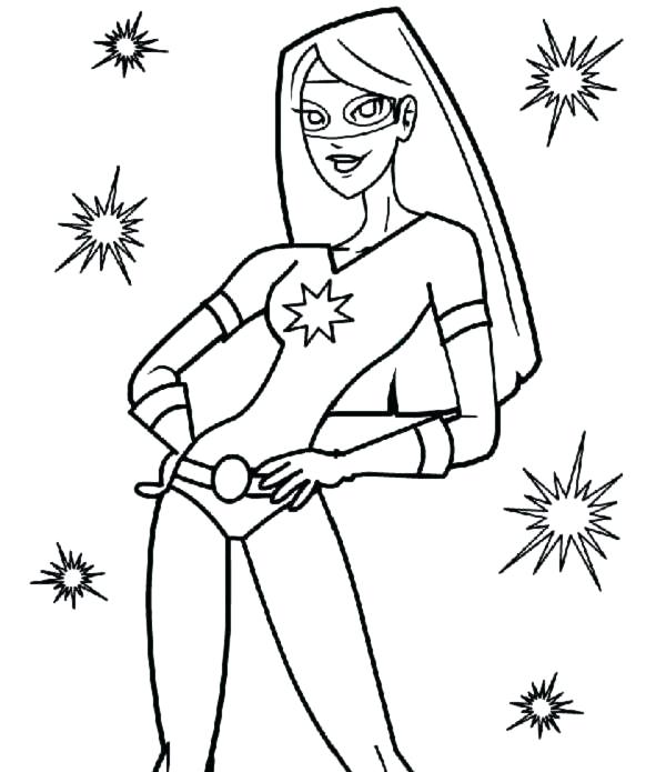 600x695 Stunning Dollar Bill Coloring Page Girl Superhero Coloring