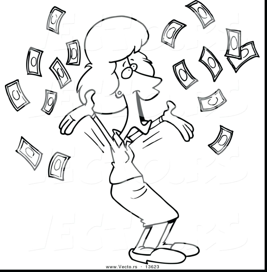 1126x1148 Coloring Pages Money Coloring Pages Vector Of A Cartoon Broke