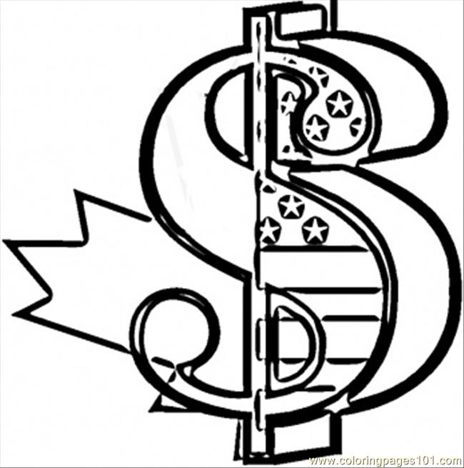 650x655 Dollar Sign Coloring Page Money Sign Coloring Pages Money Coloring