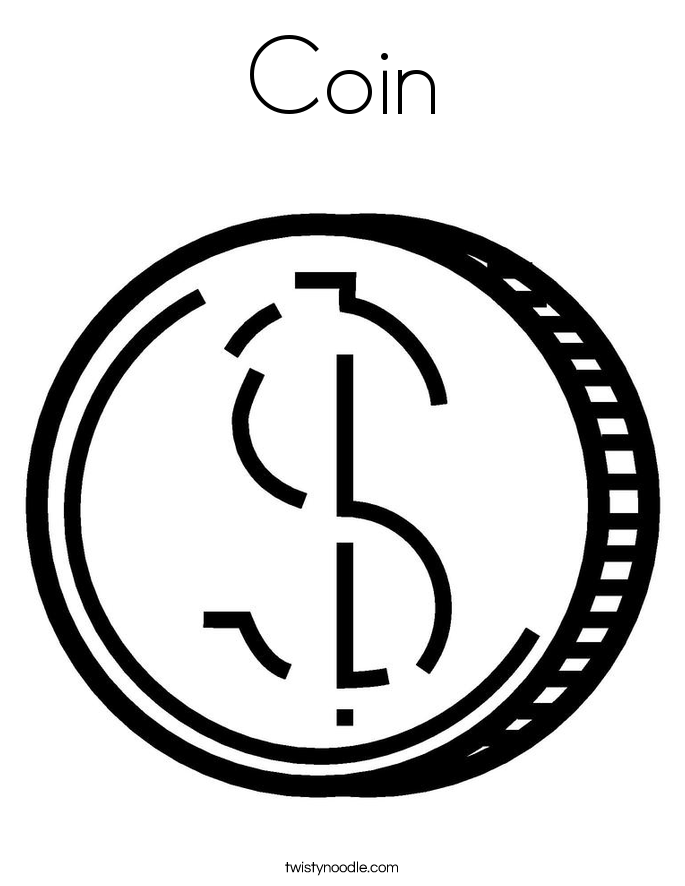 685x886 Dollar Coloring Page