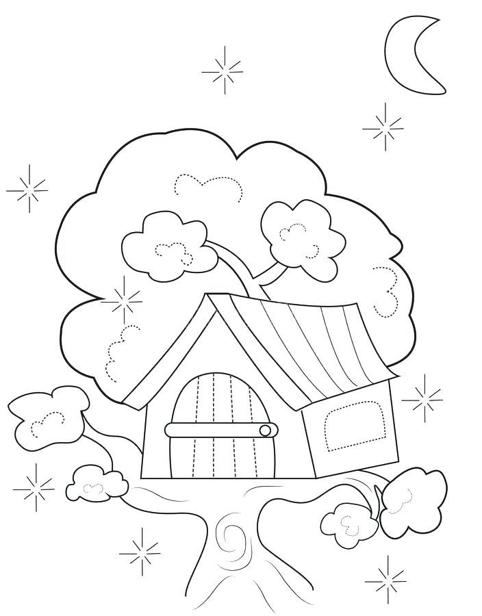 704x900 House Coloring Pages Printable Coloring Pages Download Tree House