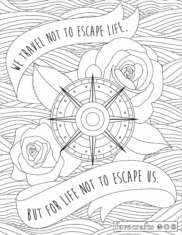 624x807 Travel Escape Adult Coloring Page Dollhouse Coloring Pages