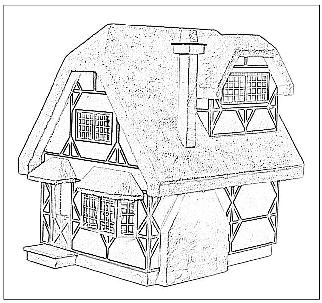 650x611 Cottages Coloring Pages Doll House Coloring Book Custom