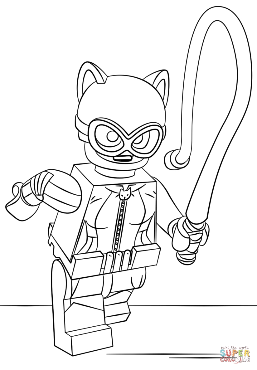 824x1186 Lego Catwoman Coloring Pages To Print Coloring For Kids