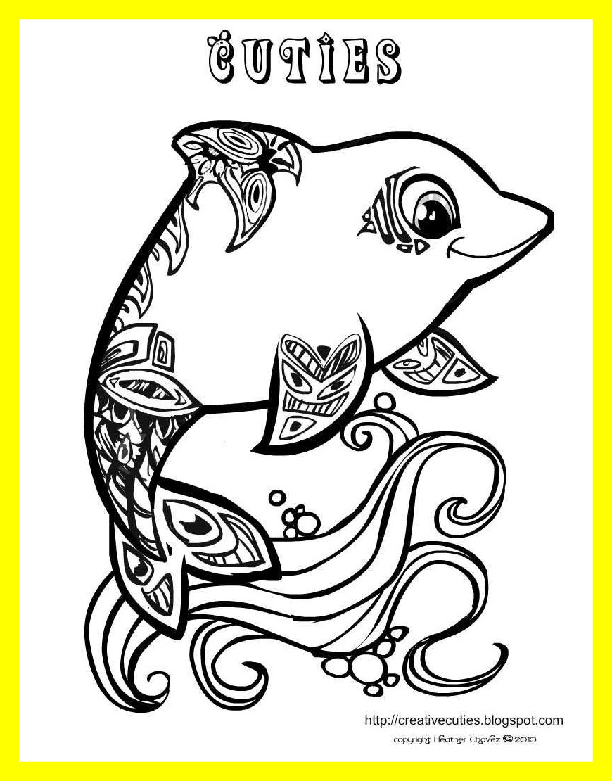 870x1110 Best Dolphin Coloring Page Lots Of Other Really Cute With Mermaid