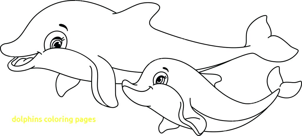 1023x462 Coloring Pages Of Dolphins Printable Dolphin Coloring Pages