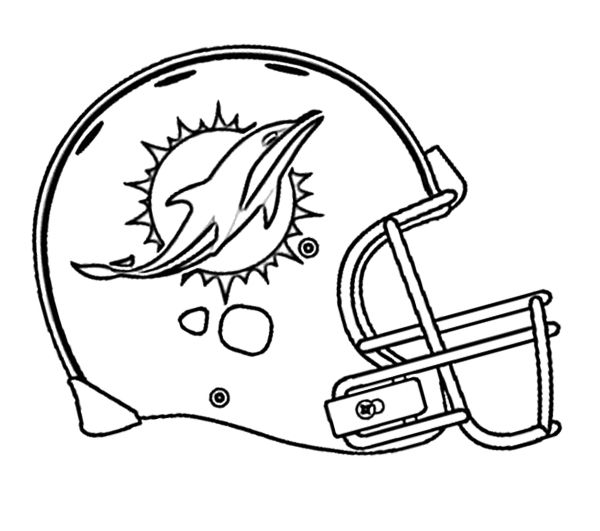 600x531 Football Miami Dolphins Coloring Page Kids Coloring Pages