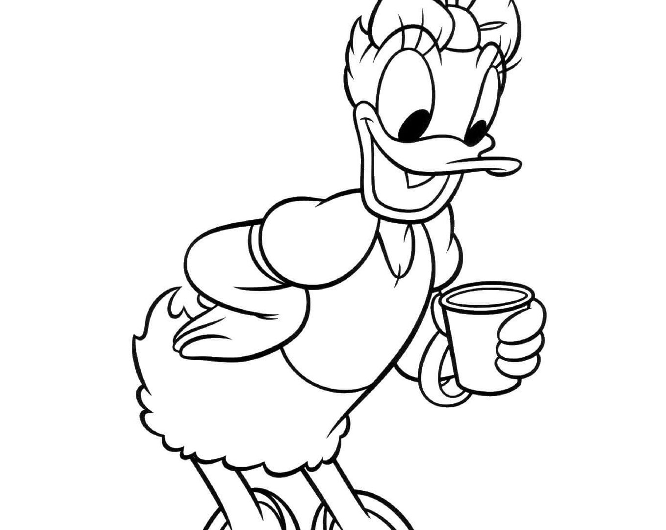 Donald And Daisy Duck Coloring Pages at GetDrawings | Free download