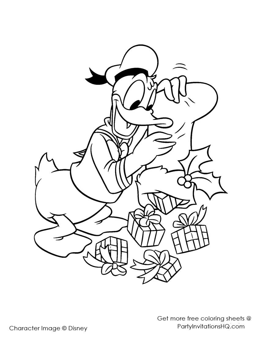 850x1100 Donald Duck Coloring Pages