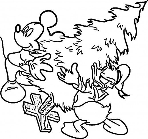 Donald Duck Christmas Coloring Pages at GetDrawings | Free download