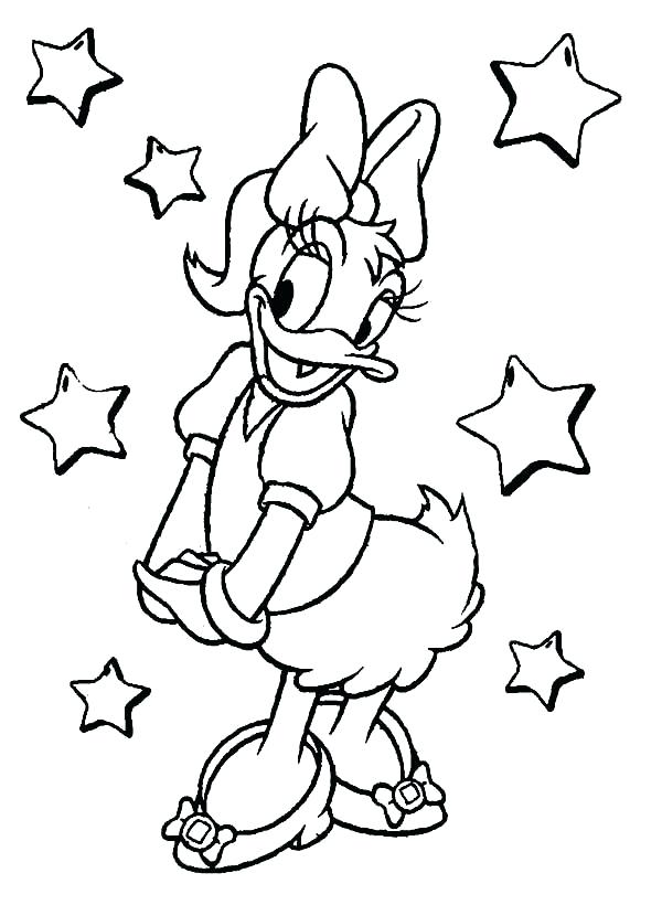 600x820 Donald Duck Colouring Pages Star Daisy Duck Coloring Page Coloring