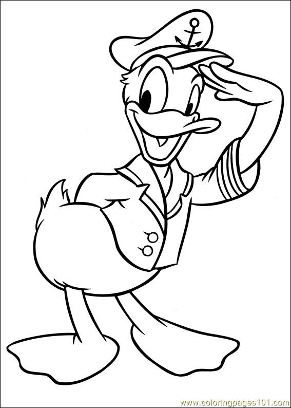 567x794 Donald Duck Coloring Page