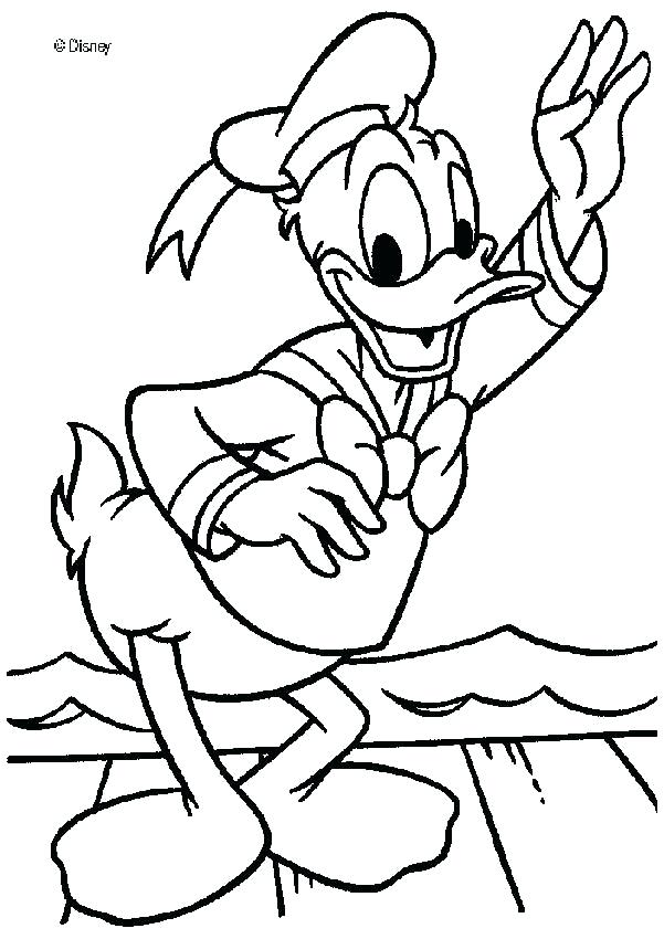 601x850 Donald Duck Coloring Pages Icontent