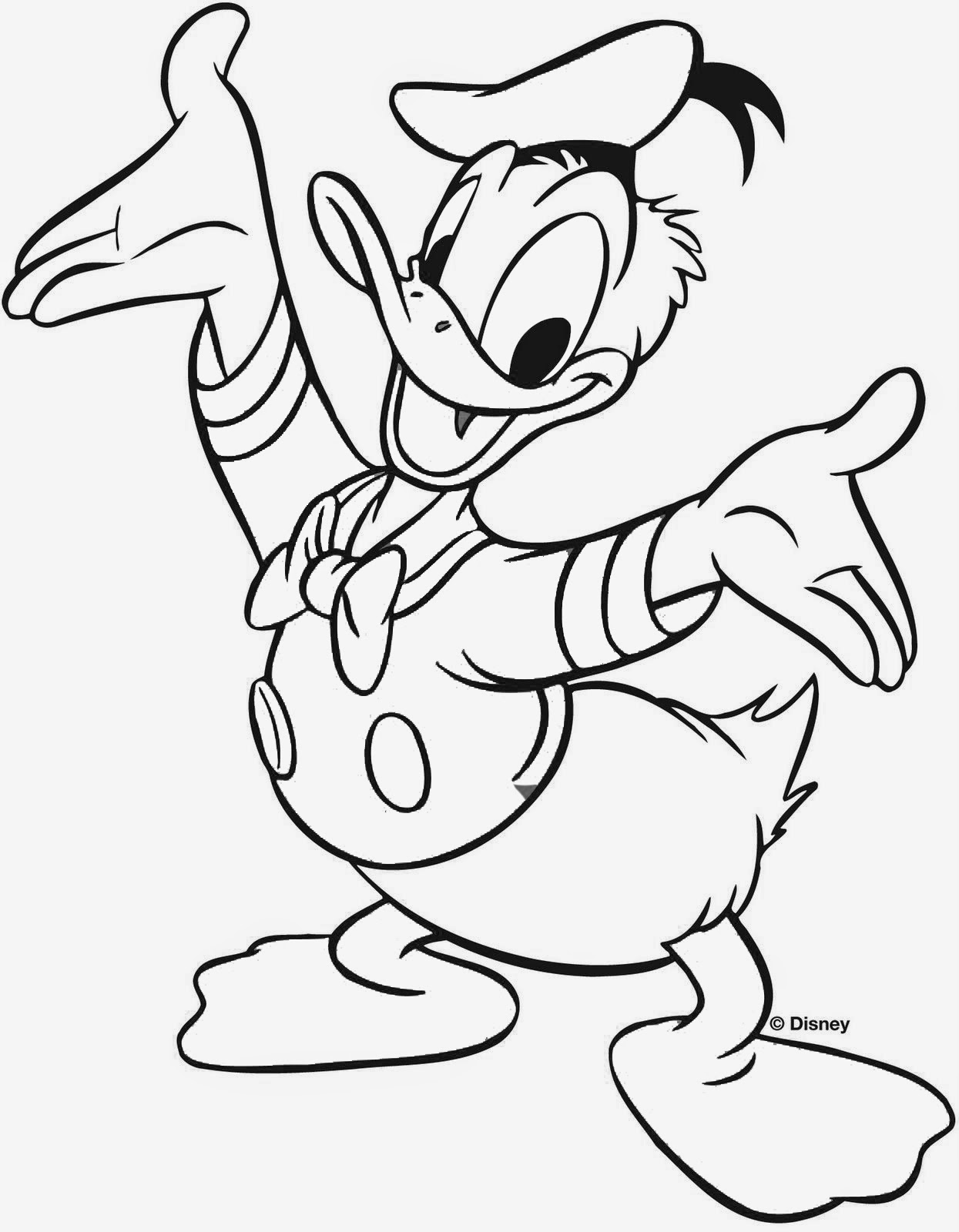1245x1600 Chic And Creative Donald Duck Coloring Pages To Print Printable
