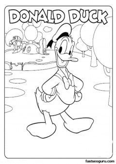 239x338 Coloring Pages For Kids Mickey Mouse Clubhouse Donald Duck