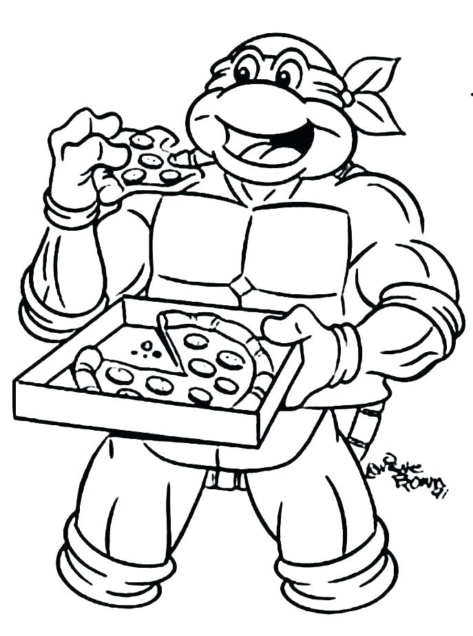687x923 Teenage Mutant Ninja Turtles Donatello Coloring Pages Home