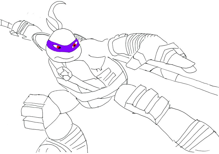 900x635 Teenage Mutant Ninja Turtles Donatello Coloring Pages