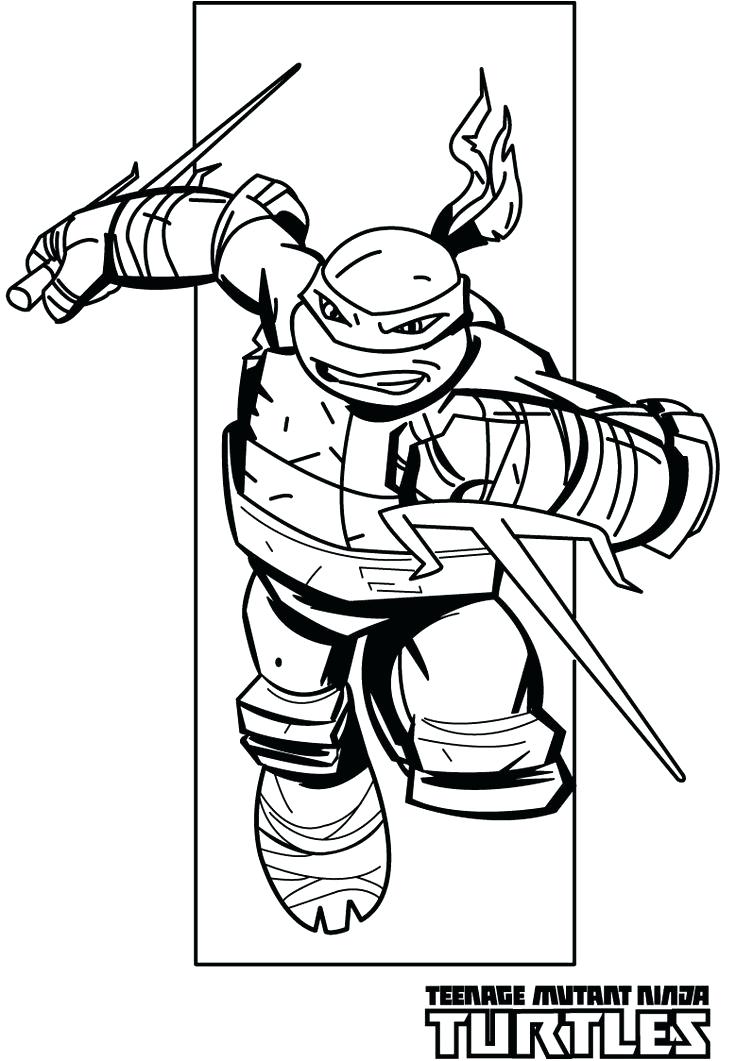 736x1061 Ninja Turtles Coloring Page Icontent
