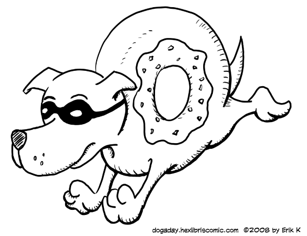 600x460 If You Give A Dog A Donut Coloring Pages