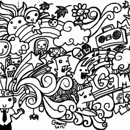 268x268 Doodle Art Coloring Book All About Coloring Pages