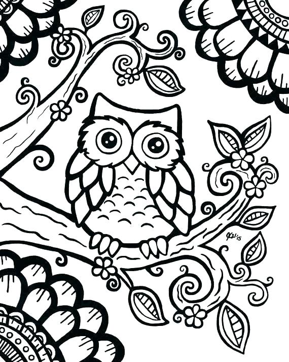 570x713 Doodle Art Coloring Pages Printable