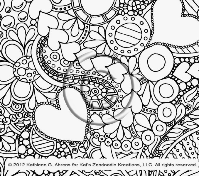 678x600 Doodle Art Colouring Pages Kids Coloring