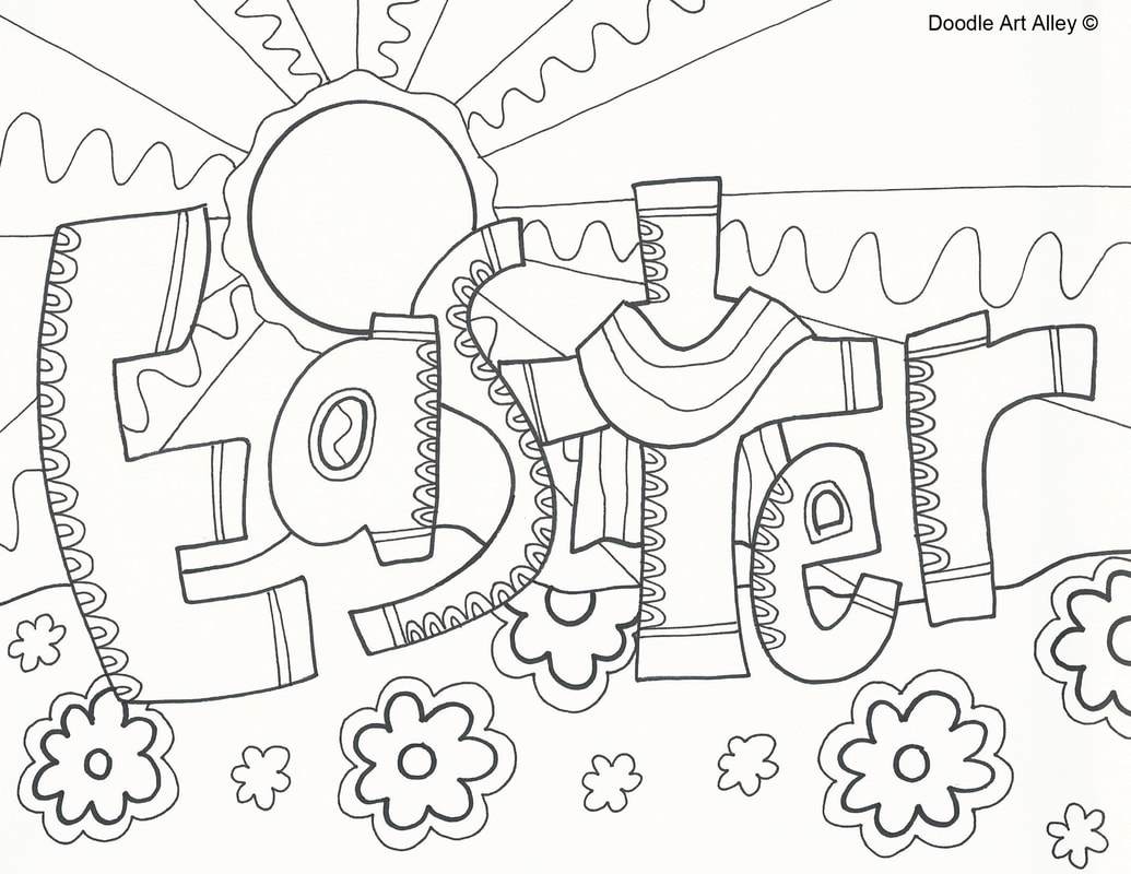 1035x800 Astonishing Religious Easter Coloring Pages Doodle Art Alley Pic