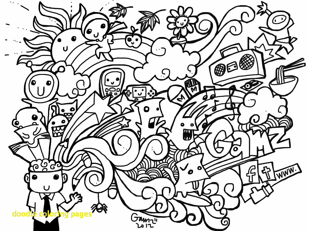 1024x768 Doodle Coloring Pages With Free Doodle Art Coloring Pages Coloring