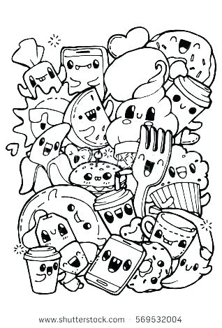 318x470 Free Doodle Coloring Pages