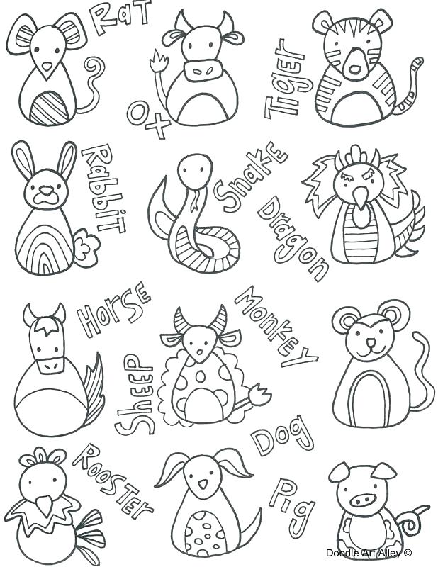 618x800 Free Printable Doodle Art Coloring Pages