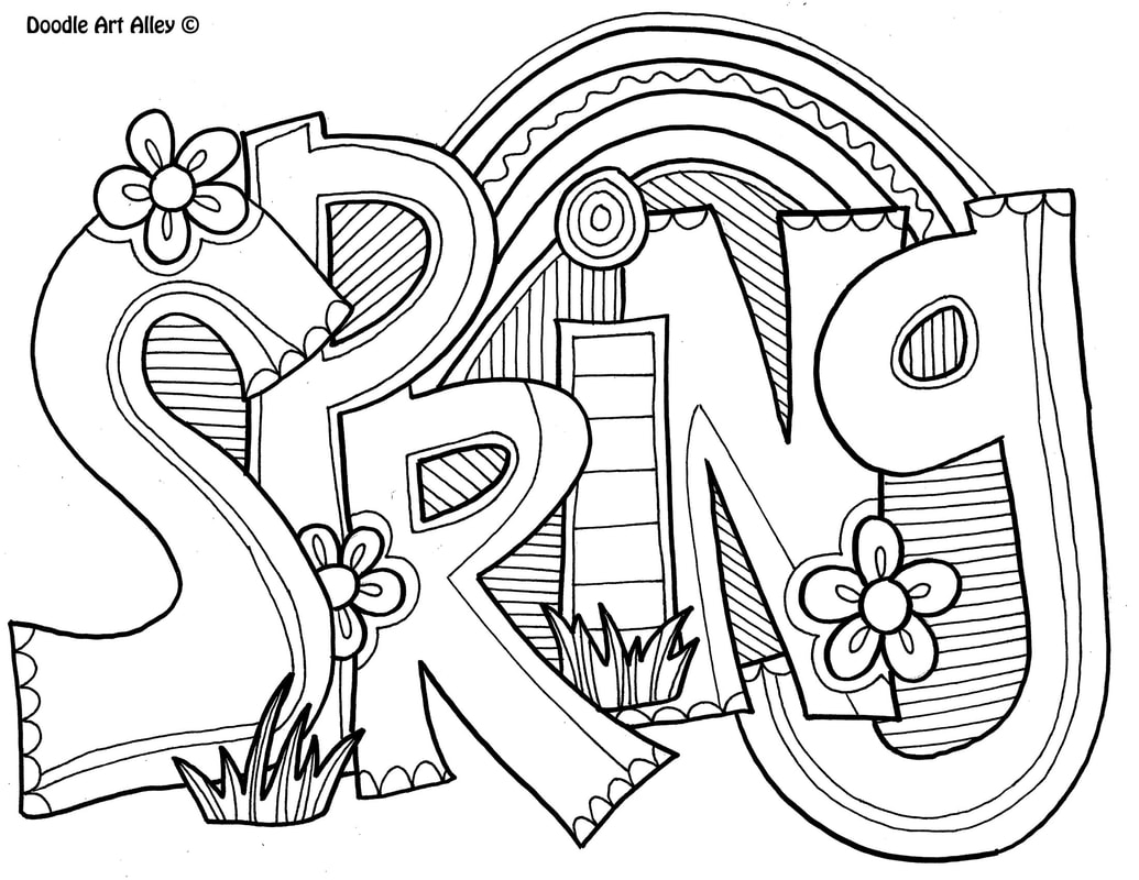 1035x800 Spring Coloring Pages Doodle Art Alley Coloring Pages Art Cute