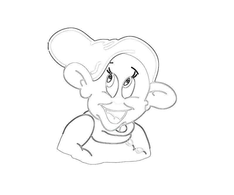 800x667 Dopey Coloring Pages Coloring Home Dopey Art Paper Dopey Dwarf