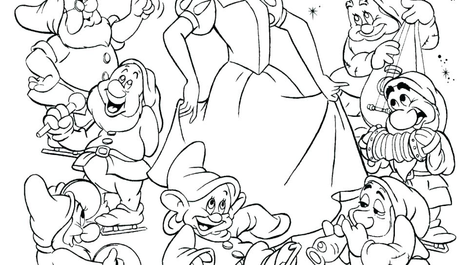 960x544 Snow White And The Seven Dwarfs Coloring Pages Dopey Coloring Page